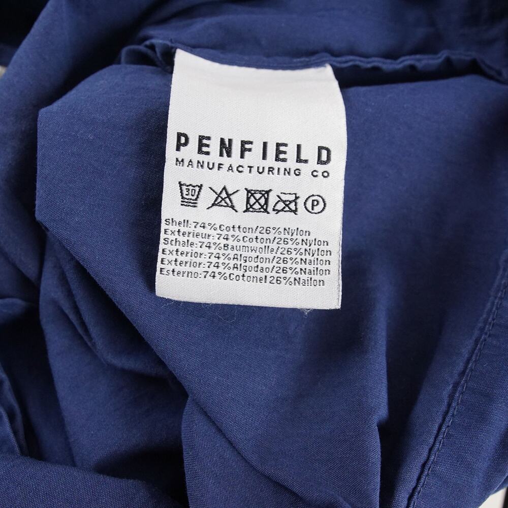 Penfield Davenport Snap Button Dark Blue Cotton Nylon Jacket Mens Sz L - Picture 11 of 12